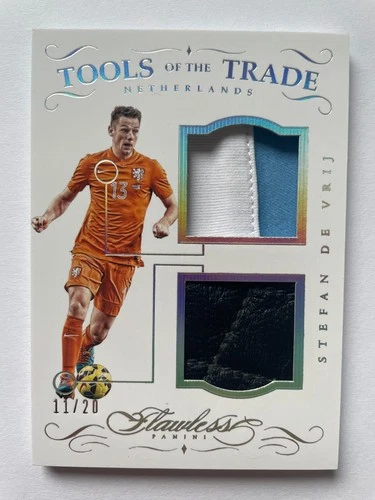 2015-16 Panini Flawless Soccer Tools of the Trade de Vrij Netherlands 11/20