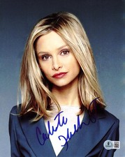 Calista Flockhart Signed 8x10 Photo Ally McBeal Authentic Autograph Beckett