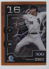 2025 Bowman Scouts Top 100 Chrome Orange Refractor /25 Noah Schultz #BTP-16 0e23
