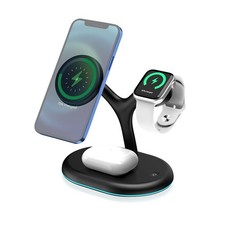 Magnetic Wireless Charger 3 in 1, 15W Fast Charging Station, for iPhone 13,12, 1