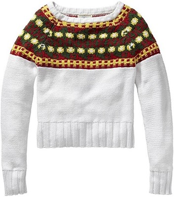 GANT Women's White The MB Guayaquil Sweater 480017 Size L $180 NWT