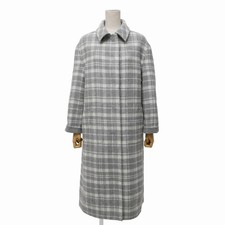 Mackintosh Stainless collar coat Size 38 Reversible Check Long Coat Branded ...