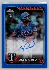 2024 Topps Chrome J.P. Martinez Blue Auto /150 #RA-JP Texas Rangers
