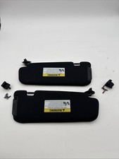 2013-2016 Hyundai Genesis Coupe Left Right Sun Visor Shades Pair Black Oem