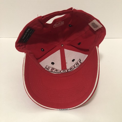 Dodge Motorsports Adjustable Ball Cap Red Embroidered Logo One Size - Picture 8 of 10