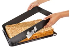 Springform eckig Zenker Blechkuchen 42x29x7cm Antihaft Emaille Schwarz 7022