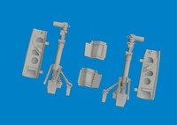 Eduard Accessories 6481142 - 1:48 P-40N Undercarriage Legs Print For Eduard Neu