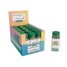 Magic Mind MAXX Energy and Focus Drink Shots - Stress Relieving, No Jitters, Ash