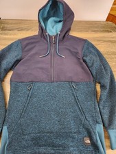 The North Face Women  s XS 1/2 Zip Pullover Hoodie Sweatshirt Fleece Blue Teal