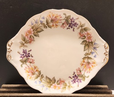 Royal Albert 1963 Bone-China Paragon Country Lane Cake Plate w/Handles, England 