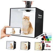 16"x16"x16" Photo Studio Light Box Photography Booth with 120 LEDs, 16 16 Inch