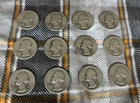 Lot of 12 1940’s US Quarters (90% Silver)