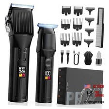 Cordless Hair Clippers for Men Beard Trimmers Kit with LED Display