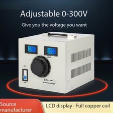 Single-Phase Voltage Regulator: AC Contact-Type Voltage-Regulating Transformer