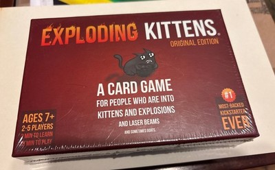 Exploding Kittens - A Card Game For Ages 7+ New Sealed -  Excellent Condition