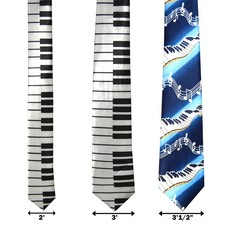Mens Neckties Instrument "Piano"