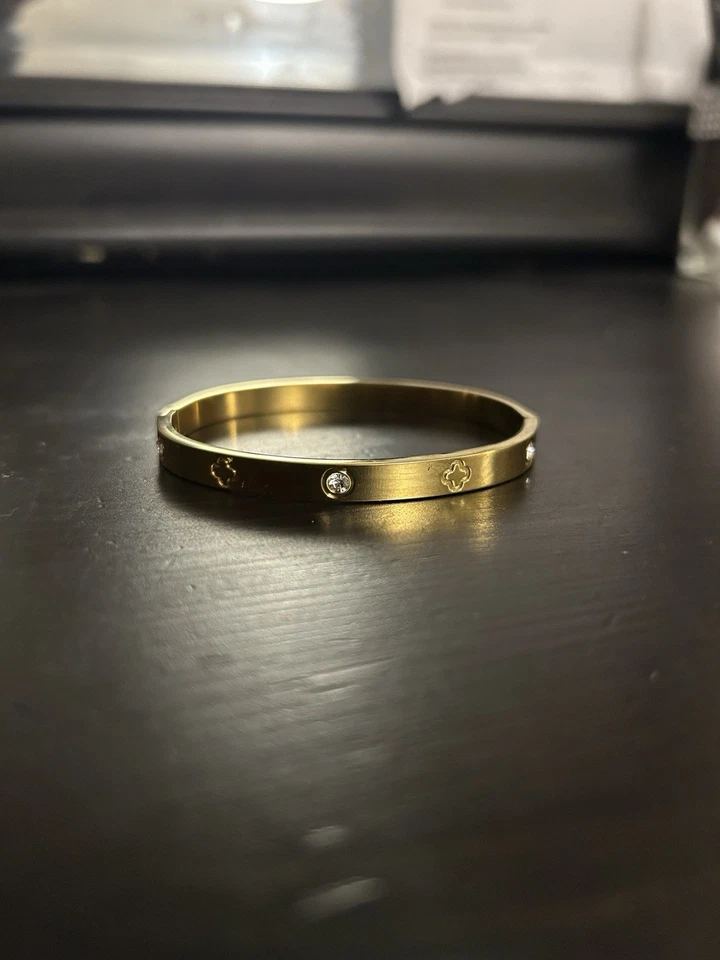 Gold and Gem Love Bracelet