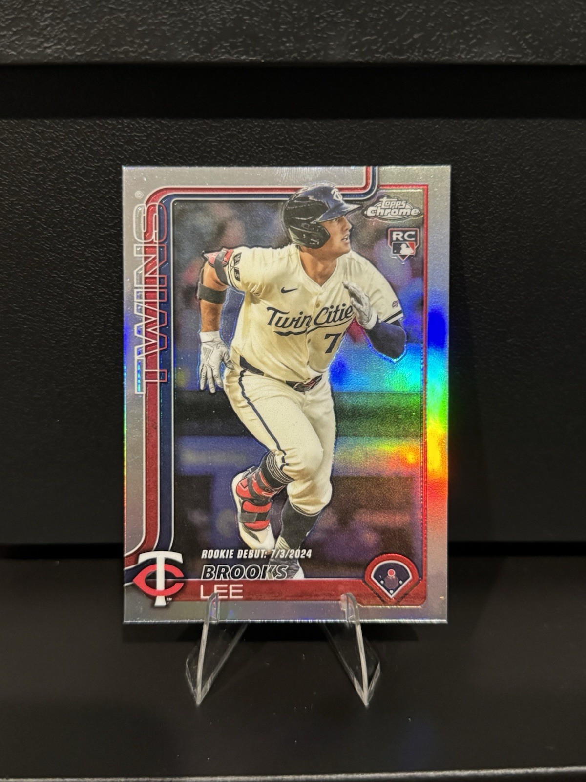 2025 Topps Chrome Update Brooks Lee Rookie Debut Rookie Card Refractor #USC6