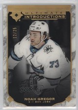 2019 Ultimate Collection Introductions Onyx Black 12/25 Noah Gregor #UI-78 s3g