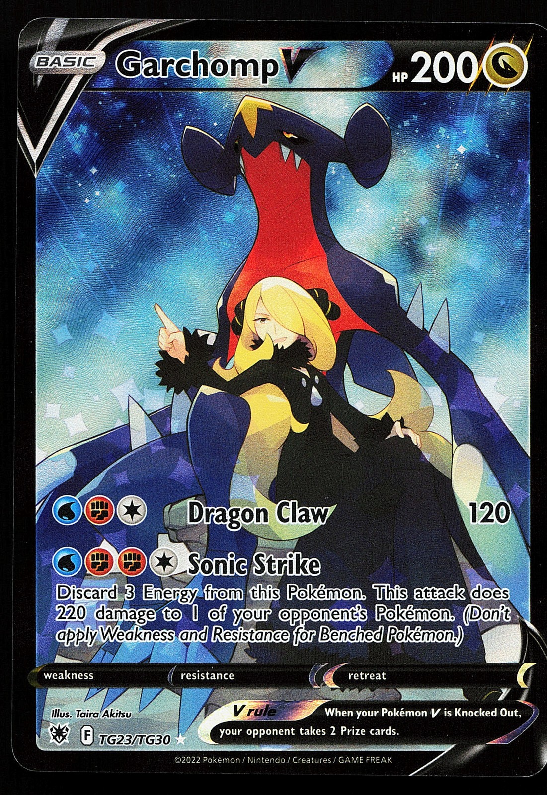 Garchomp V TG23/TG30 Ultra Rare Astral Radiance Pokémon Card