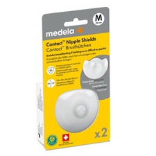 Boucliers de tétons en silicone Medela Contact - Design doux et ultra-mince...