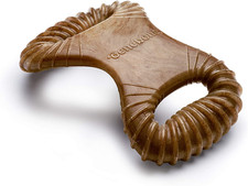 Dental Durable Dog Chew Toy for Aggressive Chewers, Real Bacon, Made in USA, Sma