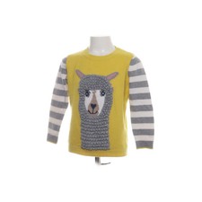 Mini Boden, Strickpullover, Größe: 110, Gelb/Grau/Weiß, Print #8my