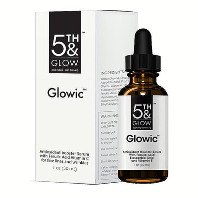 5th & Glow Glowic Antioxidant Booster Serum 1 oz/30 mL, NIB Sealed