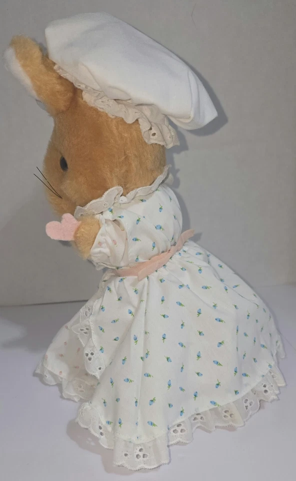 Vtg Eden Beatrix Potter Lady Mouse 9" Plush Stuffed Animal  70s  - Image 4 of 4