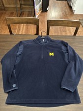 Michigan Wolverines Men's Medium Antigua 1/4 Zip Pullover