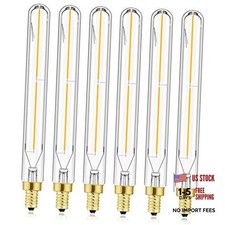 E12 Long Tubular Light Bulbs, 4W Led Edison 4w 40w 3000k Soft White 7.3inch 