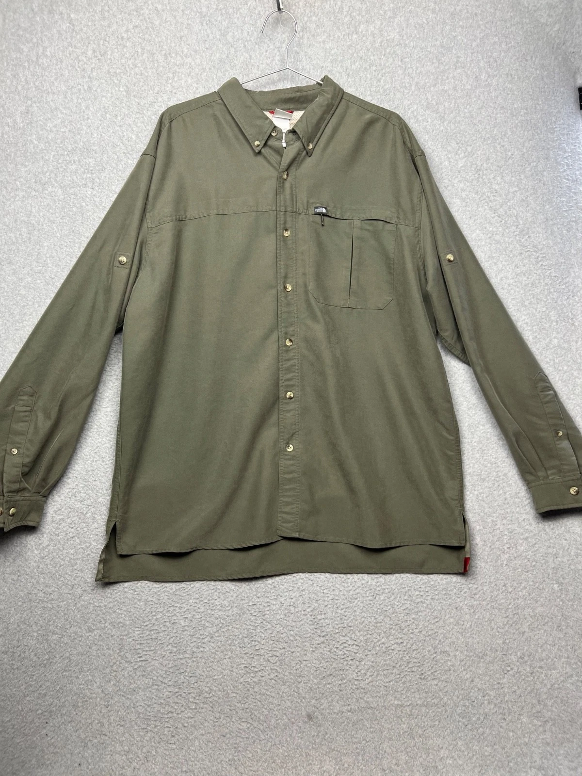 The North Face Men's Button Up Modal Shirt Long Sleeve XL Outdoor Hiking Sport*