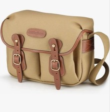 Billingham Hadley Small Camera Bag Beige Canvas Leather Rare Color