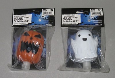 Big Lots Tekky Design Halloween LED Light Up Liquid Dispenser Pumpkin Ghost