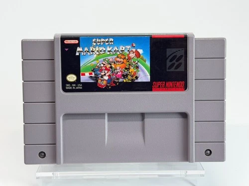Super Mario Kart (Super Nintendo SNES) Video Game Cartridge Authentic & Tested