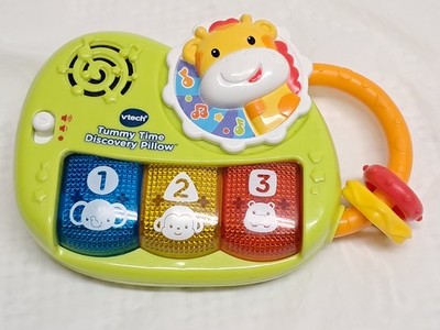 Interactive Baby Toy Vtech Tummy Time Discovery Pillow Lights Sing New batteries