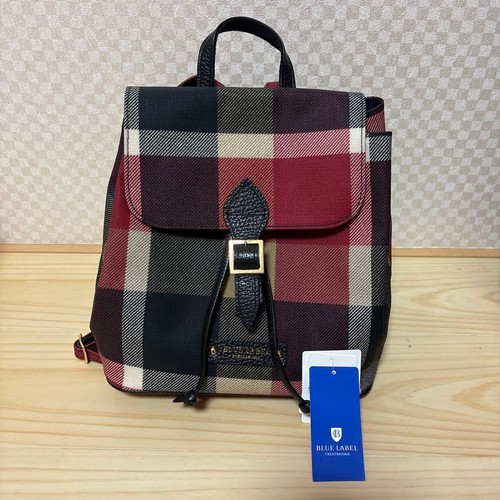 Burberry Blue Label Backpack Unused Tag Gold Hardware Japan
