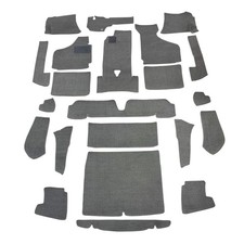 Volkswagen Karmann Ghia Carpet Kit 1958-1969 Complete Convertible Black Charcoal