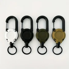 1/2/4pcs Extendable Retractable Holders Heavy Duty Clip Key Chain Outdoor Bags