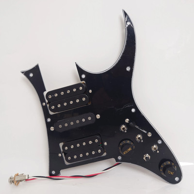 Guitar Prewired Loaded Pickguard with HSH Alnico 5 Single-coil Pickup for Ibanez