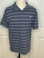 Hurley Men’s Blue Striped Polo Shirt Size XL/TG/XG