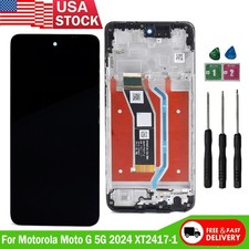New LCD Display Touch Screen Digitizer Frame For Motorola Moto G 5G 2024 XT2417