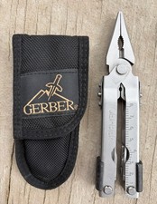 GERBER MP600 USA MULTI-PLIER TOOL MILITARY, HUNTERS SILVER W/CASE/POUCH EXC. OA