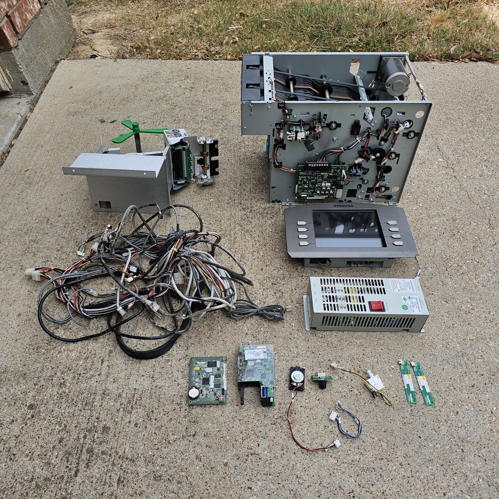Hyosung ATM NH-1800SE Parts And Cables UNTESTED, PARTS ONLY