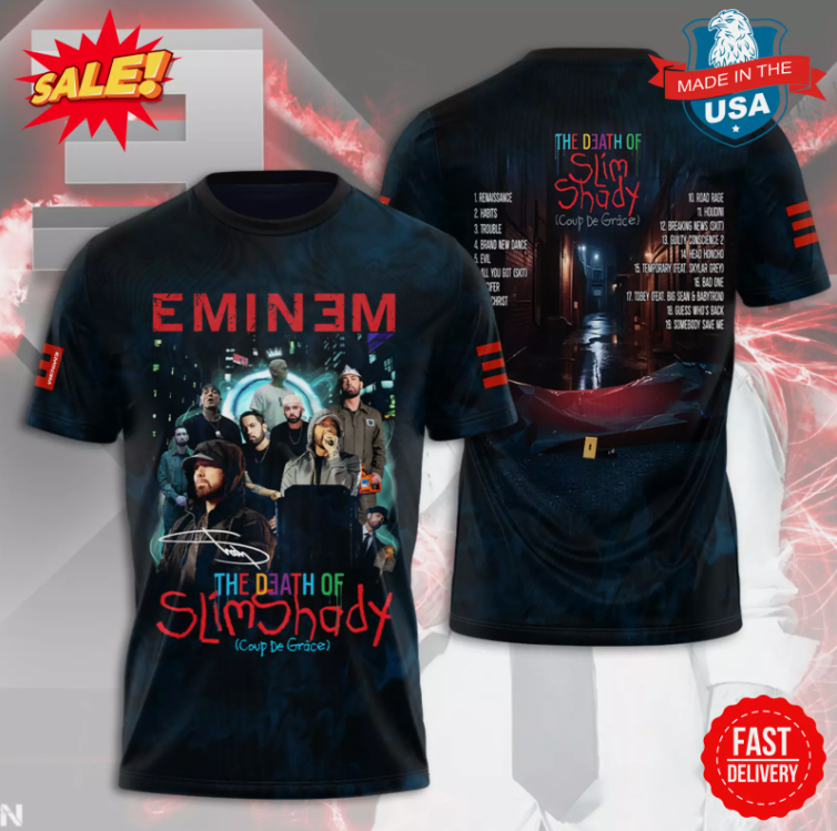 Eminem The Dead Of Slim Shady 3D Shirt