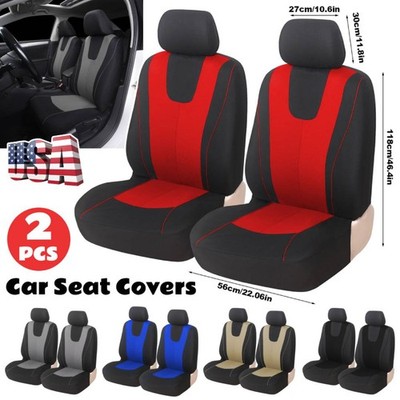 Auto Seat Covers for Car Truck SUV Van - Universal Protectors Polyester -2-Seat