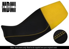 FITS YAMAHA TDM 850 4TX 96+ CUSTOM GRIP VINYL SEAT COVER BLACK & YELLOW