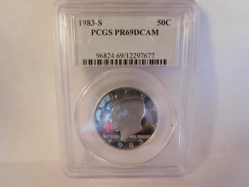 1983 S Proof PCGS PF 69 DCAM Kennedy Half Dollar-Beautiful Lustrous Coin-