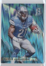 2015 Panini Spectra Rookies Neon Blue Prizm 24/49 Ameer Abdullah #131 4o3