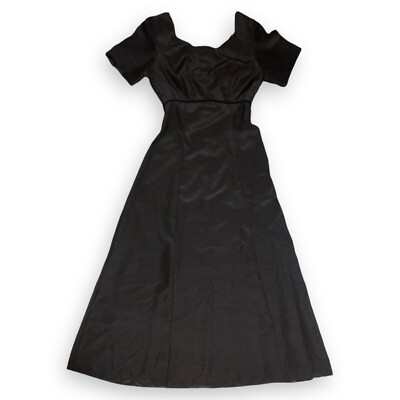 Stage Accents Black Long Choir Dress Sz 8 Empire Waist Sheer Formal | eBay Stage Accents Black Long Choir Dress Sz 8 Empire Waist Sheer Formal | eBay